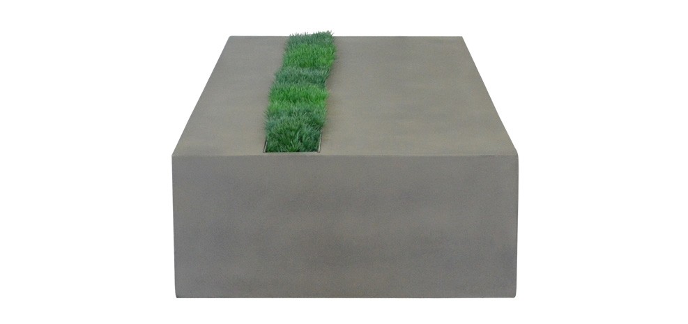 achat table basse béton herbe pas cher