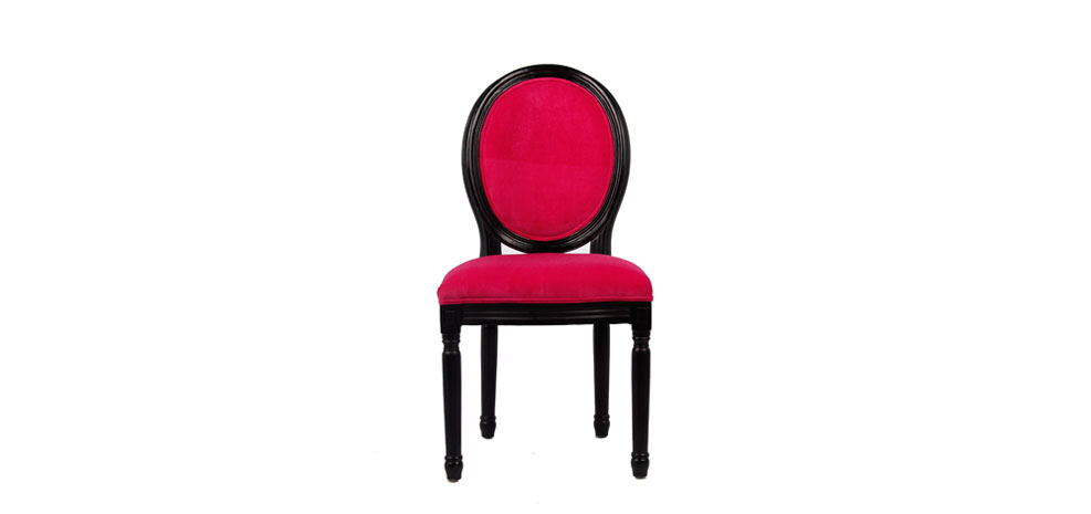 acheter chaise médiallon rose design pas chère