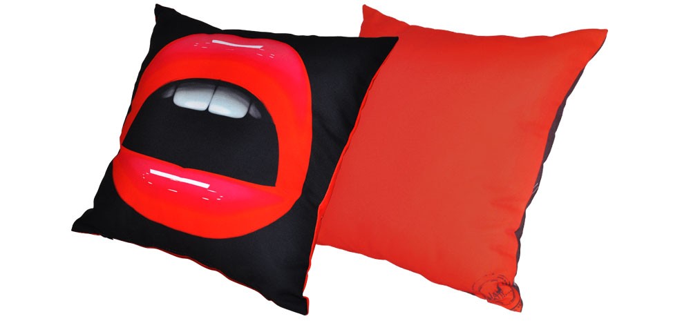 acheter coussin bouche rouge pas cher