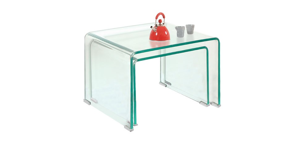 acheter tables basses gigognes transparentes prix usine