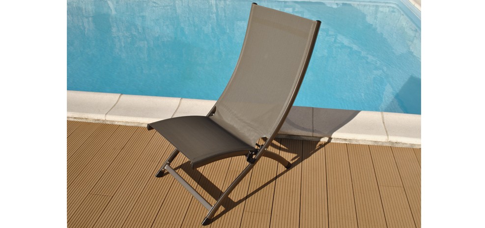 la chaise longue Porto Fino taupe