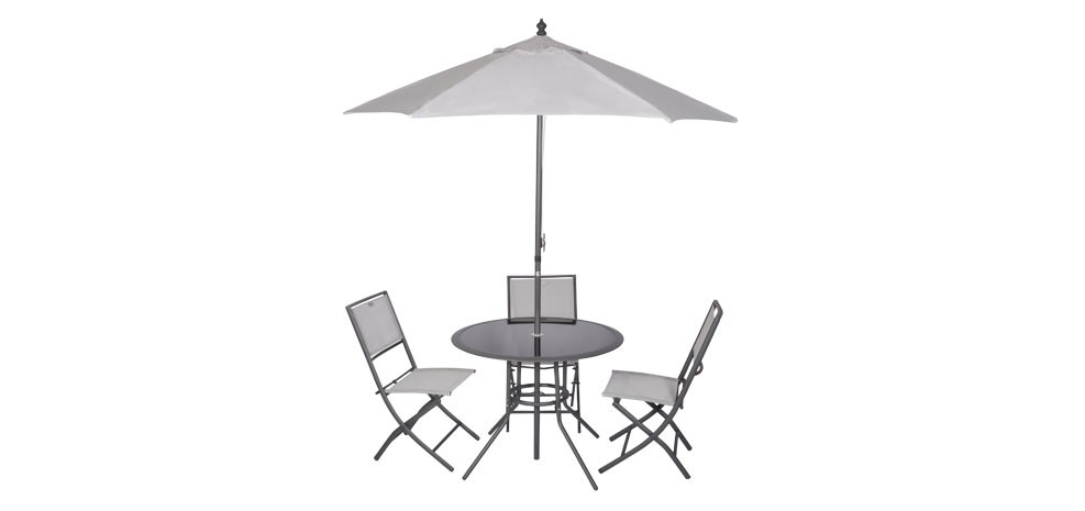 ensemble de jardin avec parasol design petit prix