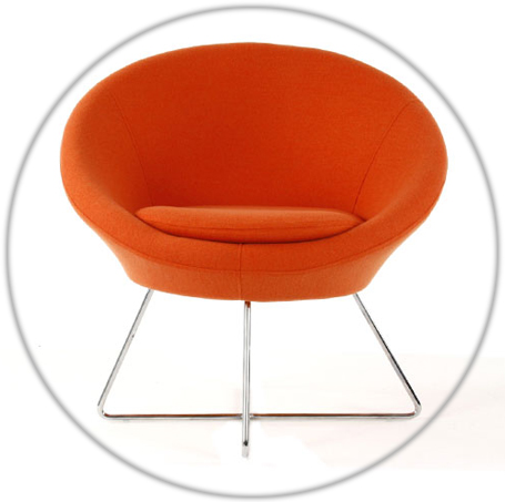 fauteuil orange aiko