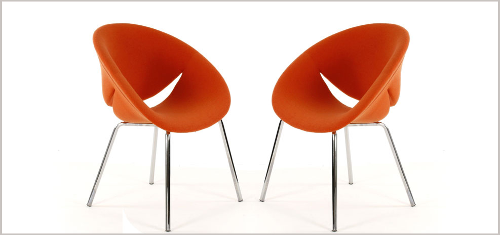 fauteuil orange Lips