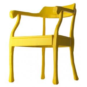 Fauteuil Raw jaune Muuto