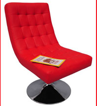 fauteuil rouge aaron