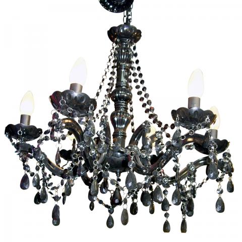 Lustre baroque noir