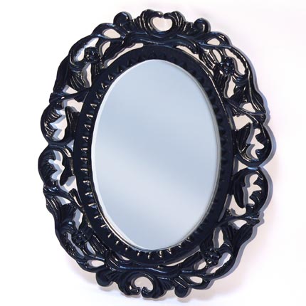 Miroir baroque noir