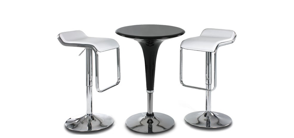 table de bar ronde style pop 