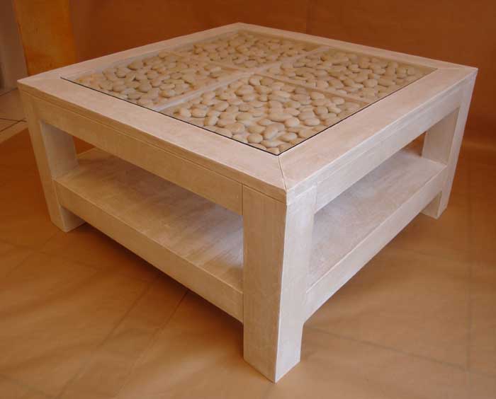 table basse en carton de Géraldine Calaci