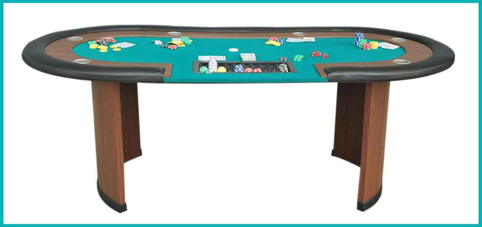 table de poker tapis vert