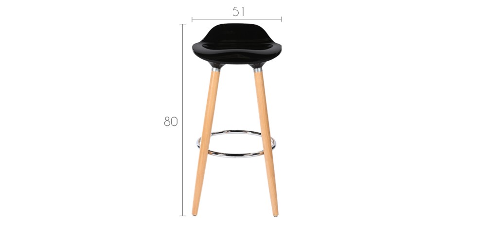 achat tabouret de bar noir design