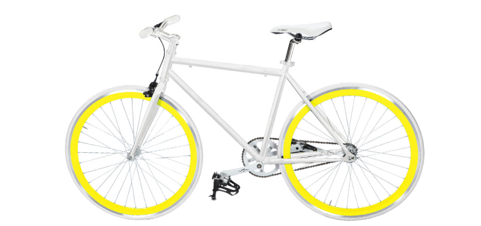 achat vélo fixie jaune pas cher